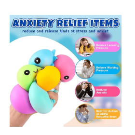 Pack Stress Balls for Adults, Cute Octopus Stress Relief Stress Ball