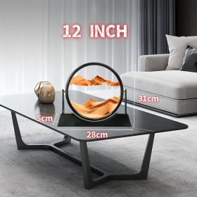 Moving Sand Art Picture Liquid Motion, 3D Quicksand Décor, Deep Sea Sandscapes with Display Flowing Sand Frame for Relaxing