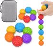 Fidget Toys Adults, 12Pack Silicone Magnetic Balls, Stress Balls for Adults, Sensory Toys for Autism ADHD Anxiety, Textured Sensory Desk Gadgets