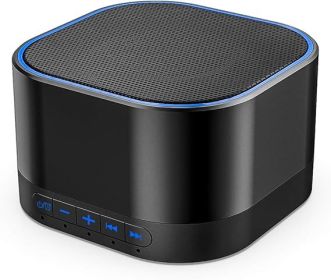 White Noise Machine with 20 Non Looping Natural Soothing Sounds Memory Function 32 Levels of Volume Powered by AC or USB and Sleep Sound Timer Therapy