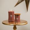 Wood Wick Cinnamon Chai Holiday Candle Gifts for Women and Men, Medium Hourglass Candle with Crackling Wick