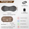 Portable 3 in 1 Lumbar Massager with Heating Vibration Airbag Stretch, Memory Foam Back Support Pillow for Home Office Car, Ideal Gift for Men Women
