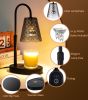 Candle Warmer Lamp Electric with Timer Candle Burner Lamp Shade Top Flameless Jar Height Adjustable