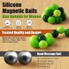 Silicone Magnetic Balls, Fidget Toys, 6-Pack Stress Relief Toys for Adults, Teens, Sensory Toy for Fingers Hands, Quiet Office Desk Toys with Textures