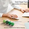 Silicone Magnetic Balls Fidget Toys for Adults & Teens,4PCS Stress Relief Sensory Toys for Autism ADHD Anxiety,Fun Textures Gadgets,Office Desk Toy