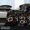 6 Piece Soft All-Season Washed Microfiber And Viscose Comforter Set ,  With Comforter, Sheet, Pillowcases & Shams, Print, Flowerd, Moisture-Wicking
