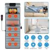 Full Body Electric Massage Mat with Heat Vibration Massage Pad Cushion Back Massage Mattress Chair Pad with Neck Massager Lumbar Pillow with 10 Vibrat